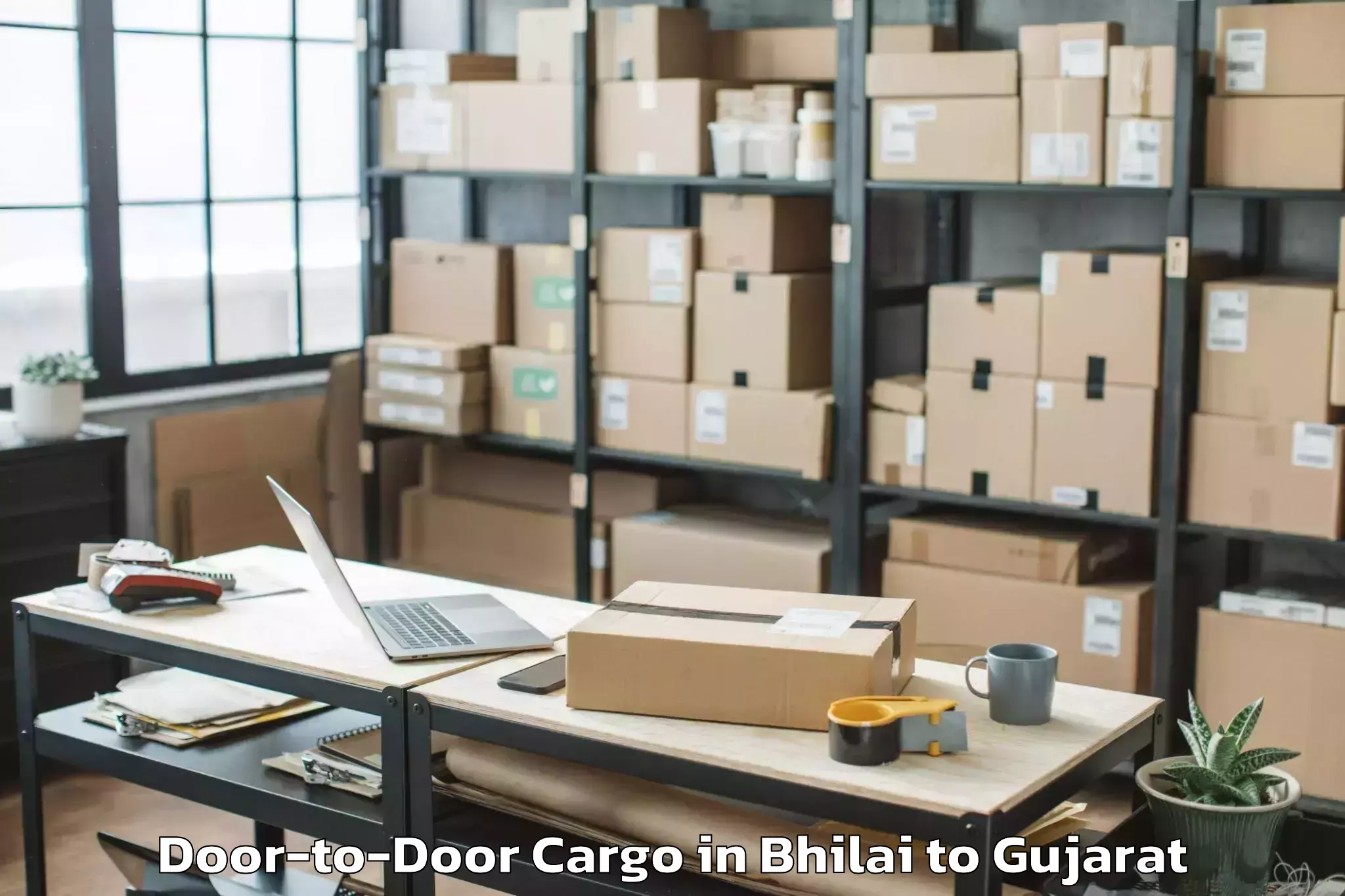 Efficient Bhilai to Lunavada Door To Door Cargo